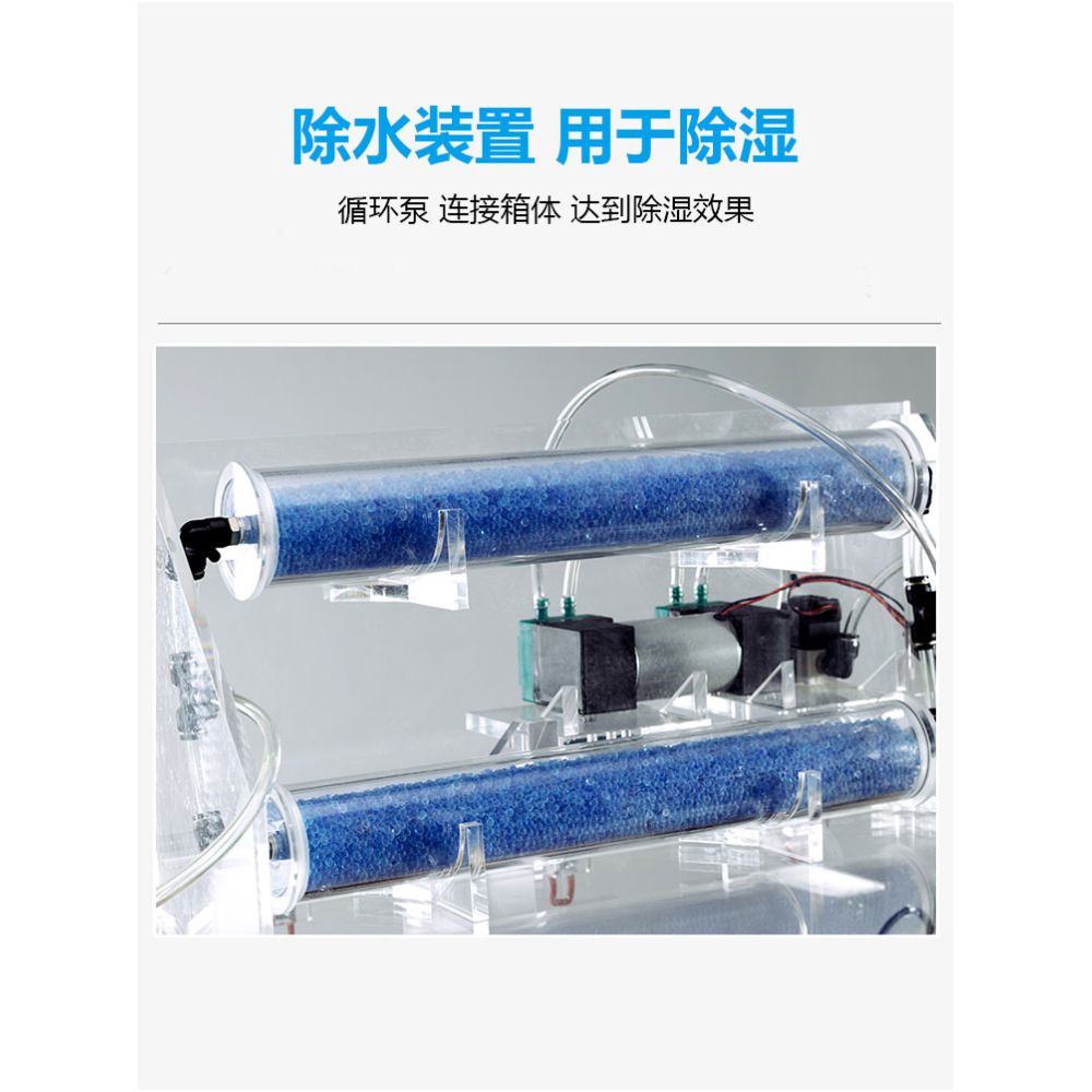 Glove box acrylic laboratory vacuum box customized constant temperature and humidity sealed isolation box inert gas operation box image 2