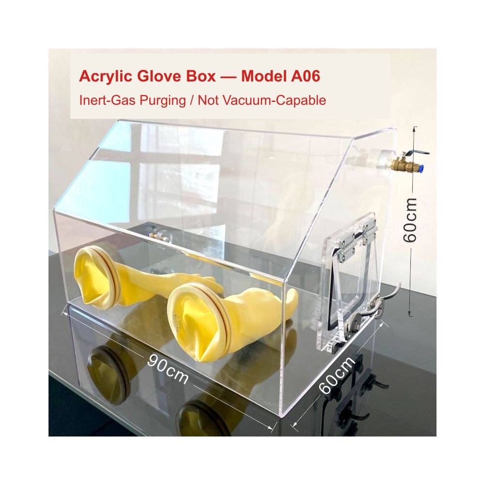 Acrylic Glove Box — Model A06 — Inert-Gas Purging / Not Vacuum-Capable